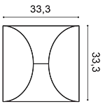 Декоративная панель Orac W107 (33.3x33.3x2.9 см) в Нефтекамске