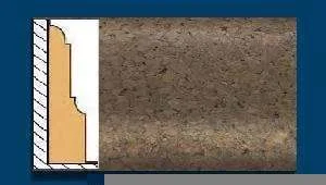 Плинтус пробковый ArtCorkDesing С 103 (Колер 7) 12х65х910 мм в Нефтекамске