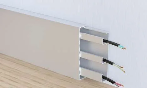 Алюминиевый плинтус Fezard Кабельный ALP-G80 Алюминий 80*15*2500 мм в Нефтекамске