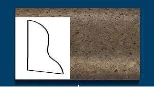 Плинтус пробковый ArtCorkDesing С 102 (Колер 7) 20x40x910 мм в Нефтекамске