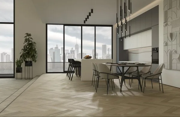 Паркетная доска Quartz Parquet Английская Ёлка Дуб Лимба 33-405 в Нефтекамске