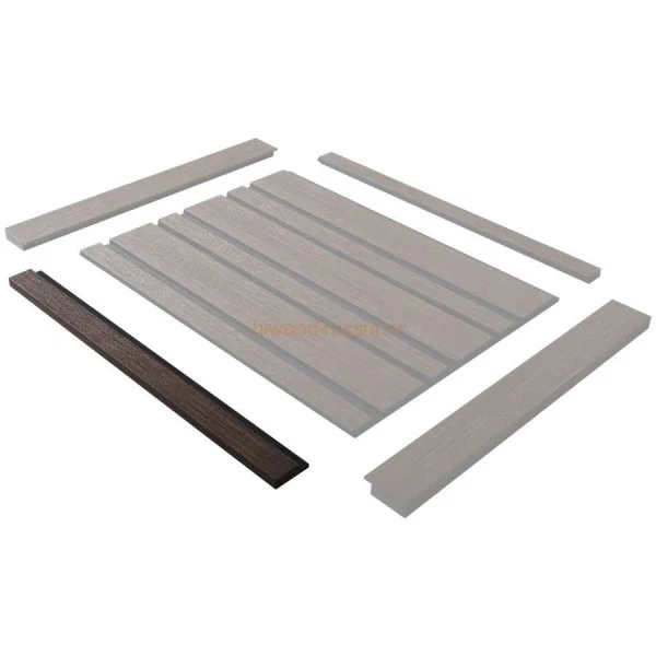 Финишный молдинг LF124A BR396K правый декорированный (42х12х2700мм) в Нефтекамске