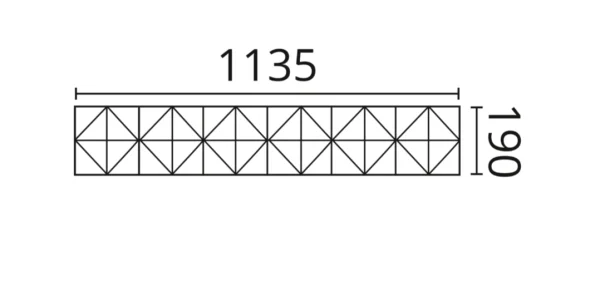 Декоративная панель NMC Arstyl Pyramid (113.5x19x1.8 см) в Нефтекамске