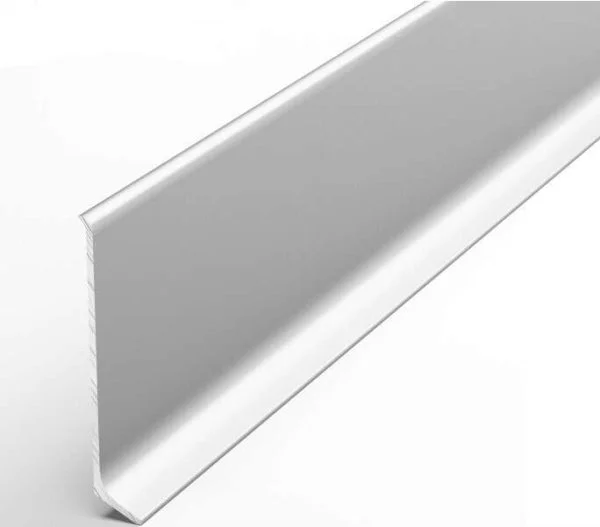 Алюминиевый плинтус Bonkeel ПЛ60 501л Серебро Люкс (58,5х11,2х2500мм) в Нефтекамске