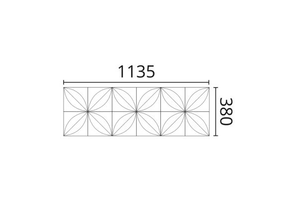 Декоративная панель NMC Arstyl Flower (113.5x38x2.8 см) в Нефтекамске