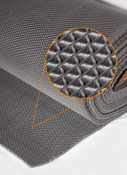 Грязезащитное рулонное покрытие ЗигЗаг Серый 5 мм (1,2 м) Китай в Нефтекамске