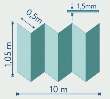Подложка Солид 1,5мм гармошка для LVT (10.5м2) в Нефтекамске
