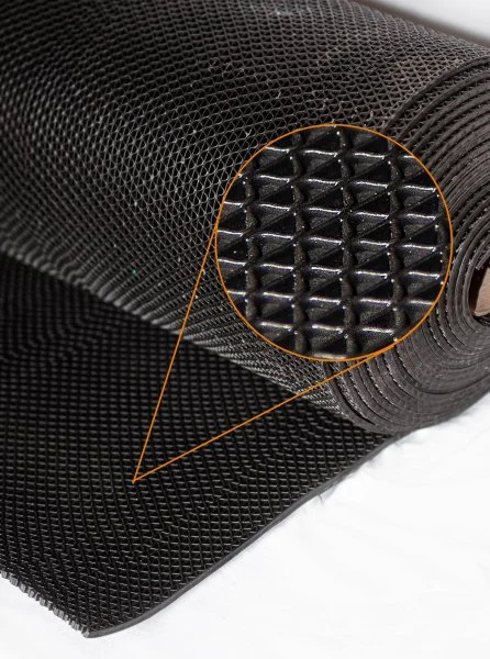 Грязезащитное рулонное покрытие ЗигЗаг Черный 5 мм (0,9 м) Китай в Нефтекамске