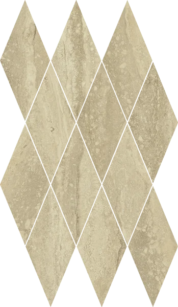 Керамогранит Italon Шарм Эдванс Травертино 28х48 мозаика Даймонд (Люкс) в Нефтекамске
