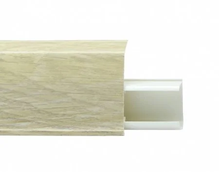 Пластиковый плинтус Royce №508 Серый Опем (55х23х2200мм) в Нефтекамске