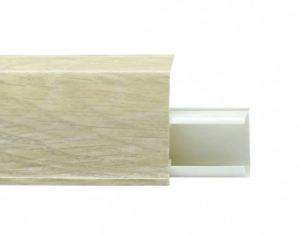 Пластиковый плинтус Royce №508 Серый Опем (55х23х2200мм) в Нефтекамске