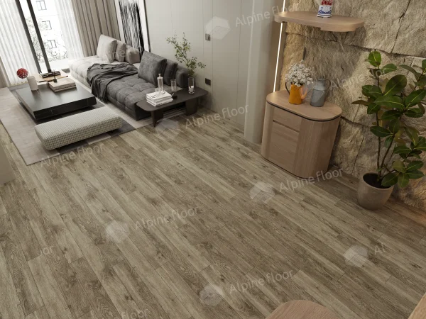 Каменно-полимерная плитка Alpine Floor Grand Sequoia Village Венге Грей ECO 11-807 4мм, 43 класс в Нефтекамске