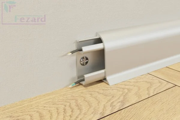 Алюминиевый плинтус Fezard Серебро 43х22х2,5м в Нефтекамске