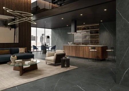 Керамогранит Italon Метрополис Империал Блэк 80х80 (Натуральная и Реттифицированная) в Нефтекамске