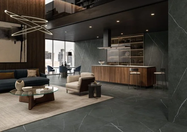 Керамогранит Italon Метрополис Империал Блэк 120х278 (Натуральная и Реттифицированная) в Нефтекамске