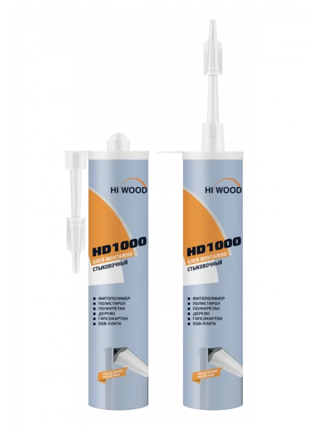 Монтажно-стыковочный клей HiWood HD1000 Белый 280 ml в Нефтекамске