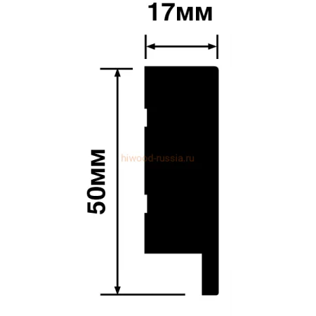 Финишный молдинг LF1 S339S (50х17х2700мм) в Нефтекамске