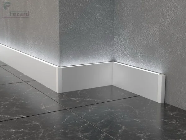 Алюминиевый плинтус Fezard Кабельный ALP-G80-LA Алюминий 80*15*2500 мм в Нефтекамске