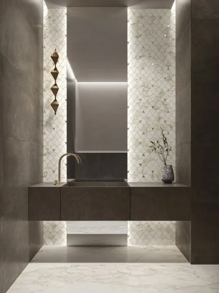 Керамогранит Italon Этернум Каррара Мозаика Вертекс 25.8х30 (Натуральная) в Нефтекамске