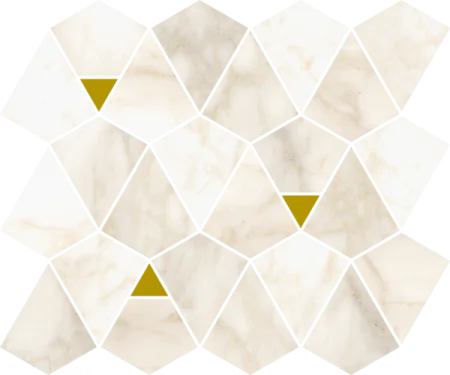 Керамогранит Italon Этернум Каррара Мозаика Вертекс 25.8х30 (Натуральная) в Нефтекамске