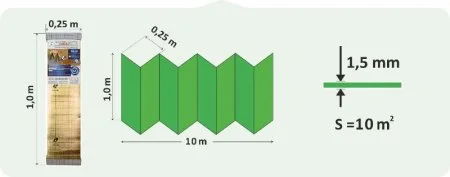Подложка Солид 1,5мм для LVT ANTI SLIP (10м2) в Нефтекамске