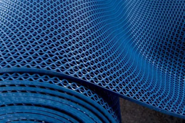 Грязезащитное рулонное покрытие ЗигЗаг Синий 4,5 мм (1,2 м) Китай в Нефтекамске