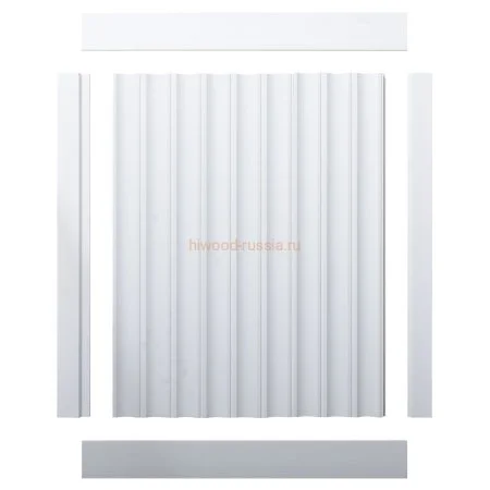 Финишный молдинг LF124B NP левый белый (31х12х2700мм) в Нефтекамске