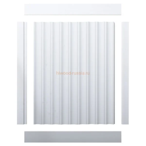 Финишный молдинг LF124A NP правый белый (42х12х2700мм) в Нефтекамске