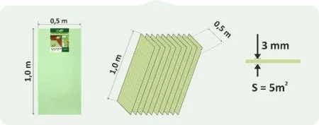 Подложка Солид 3мм листовая (5м2) в Нефтекамске