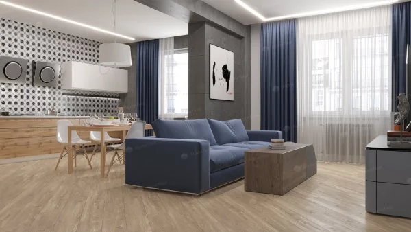 Каменно-полимерная плитка Alpine Floor Sequoia Секвойя Коньячная ECO 6-2, 4мм 43 класс в Нефтекамске