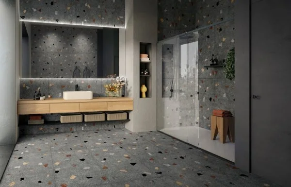 Керамогранит Coliseum Палладио Блэк 60х120 (Натуральный и Реттифицированный) в Нефтекамске