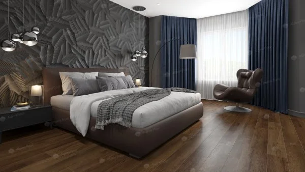 Кварц-виниловая плитка Alpine Floor Premium XL Дуб Шоколадный ЕСО 7-18, 8 мм. 43 класс в Нефтекамске