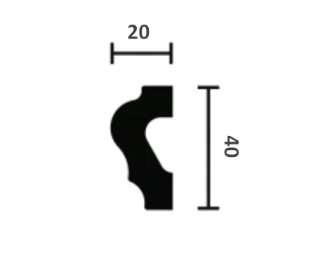 Молдинг NMC Wallstyl WL2 (40х20х2000 мм) в Нефтекамске