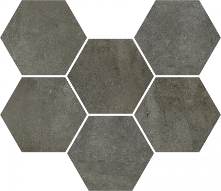 Керамогранит Coliseum Экспо Дарк Мозаика Гексагон (Натуральная, 25х29) в Нефтекамске