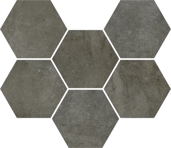 Керамогранит Coliseum Экспо Дарк Мозаика Гексагон (Натуральная, 25х29) в Нефтекамске