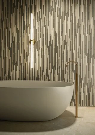 Керамогранит Italon Метрополис Вставка Стрип Ворм 26х75 (Натуральная) в Нефтекамске