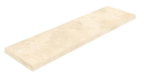 Керамогранит Coliseum Аурелия Уайт Ступень угловая левая (Натуральный, 33х120) в Нефтекамске