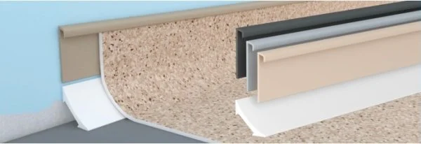 Коннелюрный плинтус Bonkeel Нижняя белая часть (22х22х2200мм) в Нефтекамске