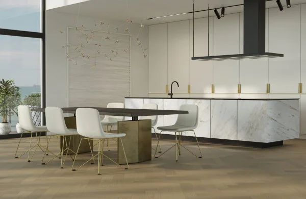 Паркетная доска Quartz Parquet Английская Ёлка Дуб Шампань 33-414 в Нефтекамске