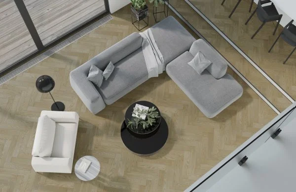 Паркетная доска Quartz Parquet Английская Ёлка Дуб Карельский 33-419 в Нефтекамске