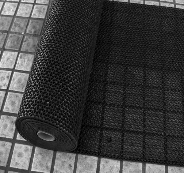 Грязезащитное рулонное покрытие ЗигЗаг Черный 5 мм (0,9 м) Китай в Нефтекамске