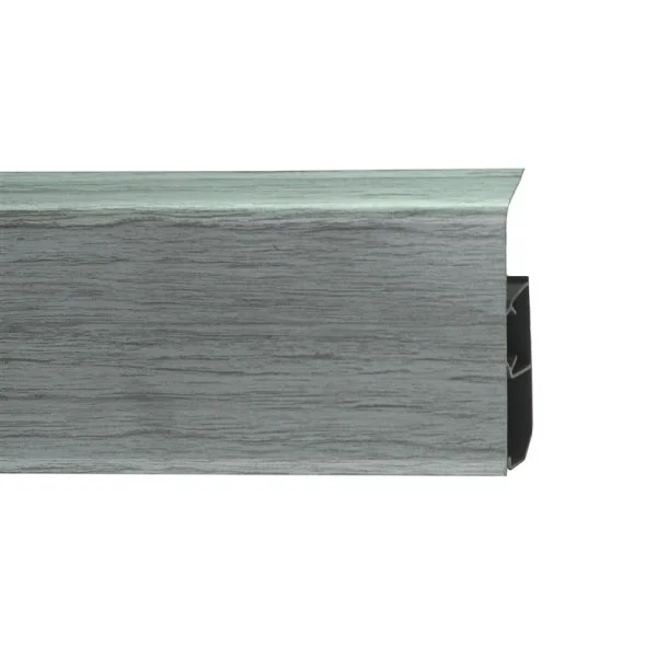 Пластиковый плинтус Royce №333 Серебристый Жемчуг (80х24х2200мм) в Нефтекамске