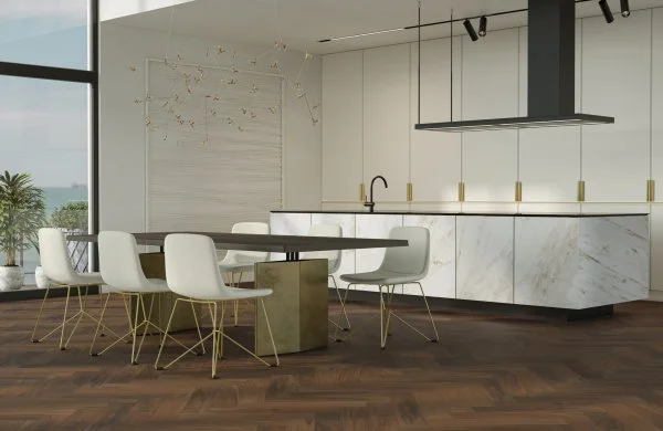 Паркетная доска Quartz Parquet Английская Ёлка Орех Американский 33-400-29 в Нефтекамске