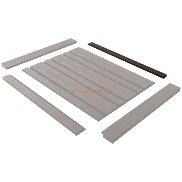 Финишный молдинг LF124B BR396K левый декорированный (31х12х2700мм) в Нефтекамске