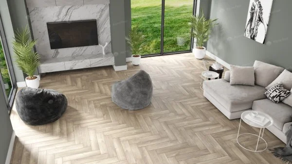 Кварц-виниловая плитка Alpine Floor Parquet Дуб Натуральный Отбеленный ЕСО 16-5 2.5 мм. 43 класс в Нефтекамске