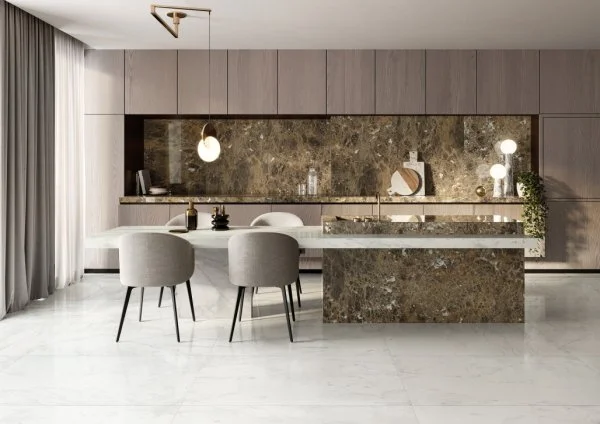 Керамогранит Italon Шарм Делюкс Бьянко Микеланджело 60х120 (Паттинированная и реттифицированная) в Нефтекамске