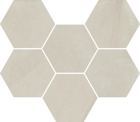 Керамогранит Italon Континуум Пьюр Мозаика Гексагон (Натуральная 25х29) в Нефтекамске