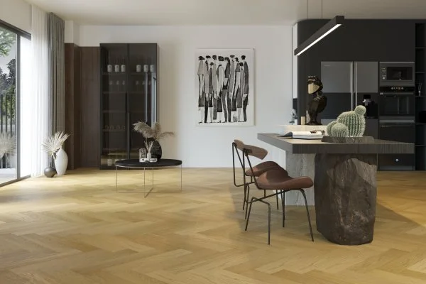 Паркетная доска Quartz Parquet Английская Ёлка Дуб Медовый Раф 33-463 в Нефтекамске