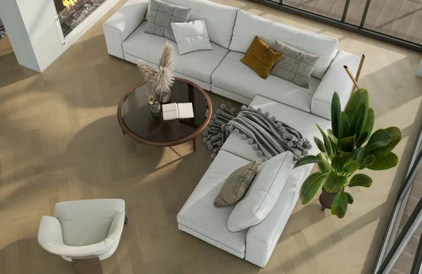 Паркетная доска Quartz Parquet Английская Ёлка Дуб Шампань 33-414 в Нефтекамске