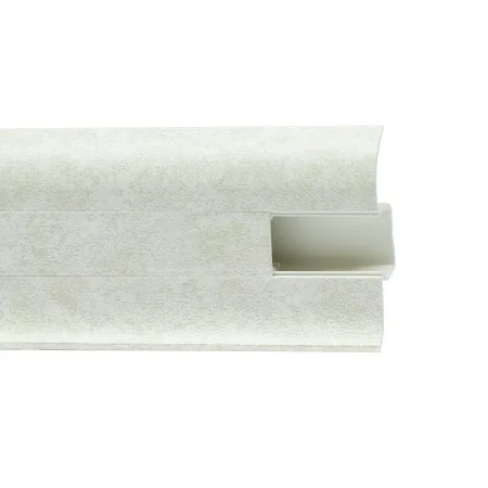 Пластиковый плинтус Royce №860 Белый Кварц (58х22х2200мм) в Нефтекамске